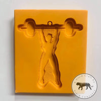 Woman Weight Lifter Silicone Mold