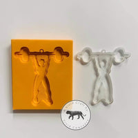 Woman Weight Lifter Silicone Mold