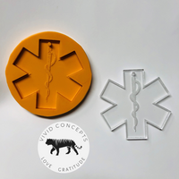 Star of Life / Medical Cross / EMT Silicone Mold