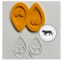 Wu Droplet Earrings Silicone Mold