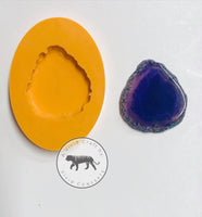 Geode Badge Reel Silicone Mold