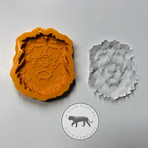 Lion Face Silicone Mold