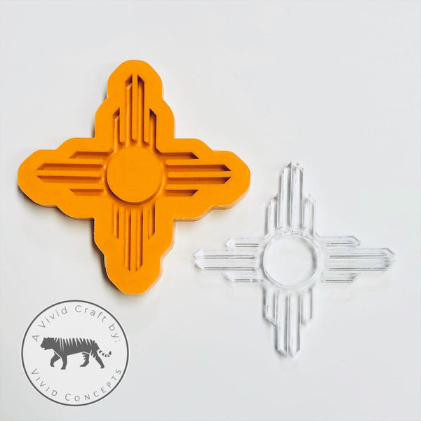 New Mexico Zia Indian Sun Symbol Silicone Mold