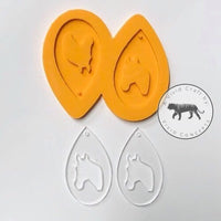 Horse Droplet Earrings Silicone Mold