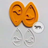Witch Hat Droplet Earrings Silicone Mold