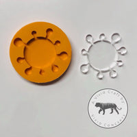 Covid 19 Corona Dot Badge Reel Silicone Mold