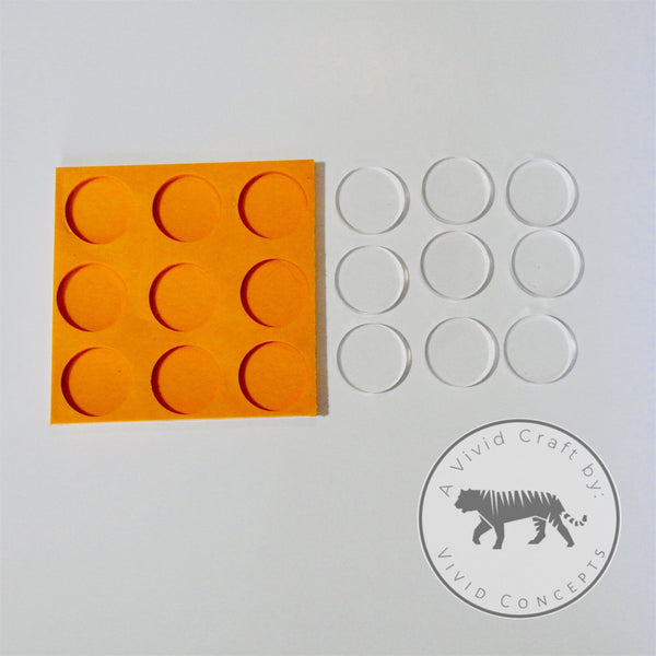1.5” Circles Set of 9 Silicone Mold