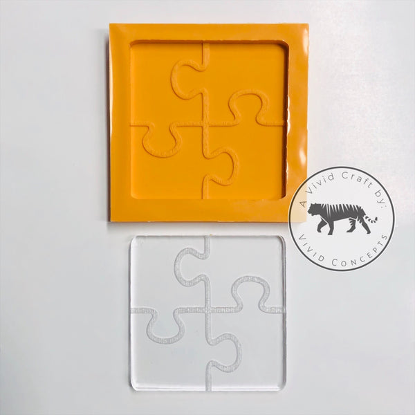 Puzzle Coaster Silicone Mold