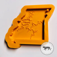 Missouri with Lake of The Ozarks engraved Silicone Mold