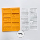 Dominoes Silicone Mold (set of Double 6 or 9)