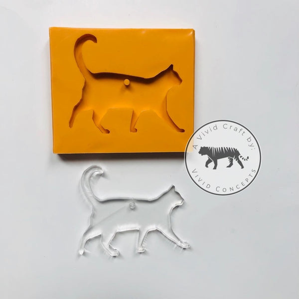 Cat Walking Silicone Mold
