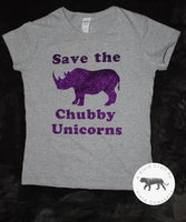 Save the Chubby Unicorns Tshirt