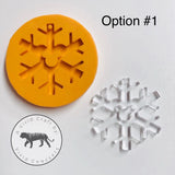 Snowflake with Mouse Silicone Mold