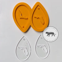 Florida Droplet Earrings Silicone Mold