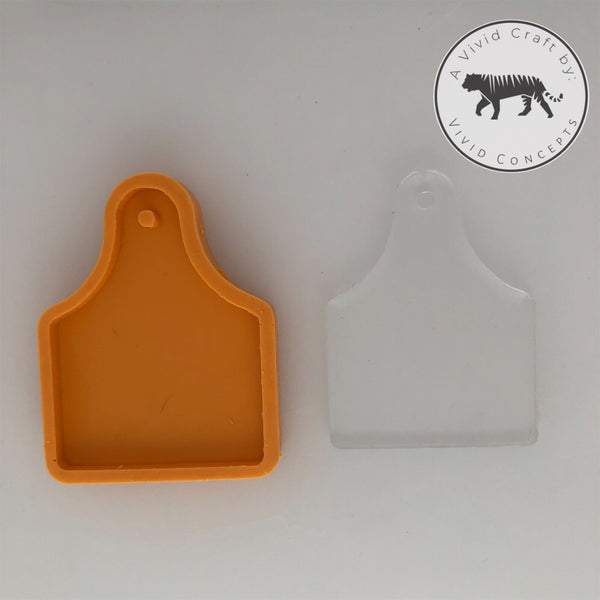 Cow Ear Tag Silicone Mold