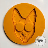 Pointy Eared Blue Healer Face Silicone Mold