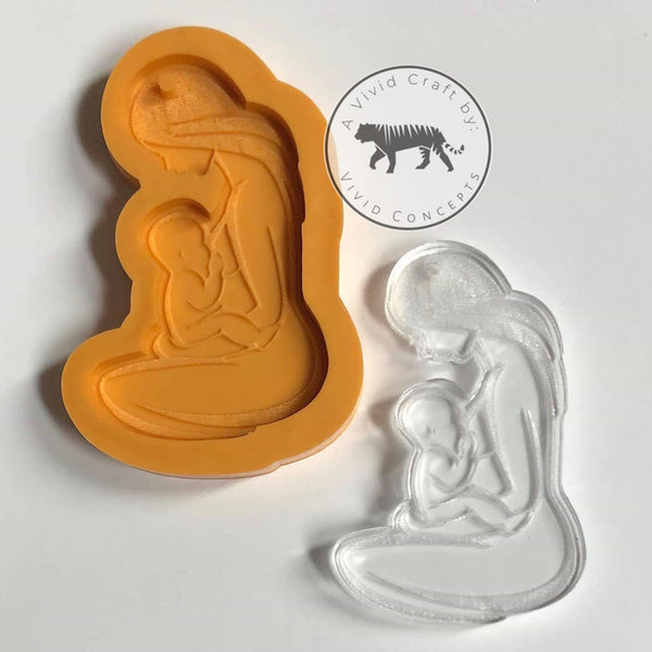 Breast Feeding Mother Silicone Mold