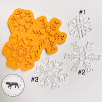 Snowflake with Mouse Silicone Mold